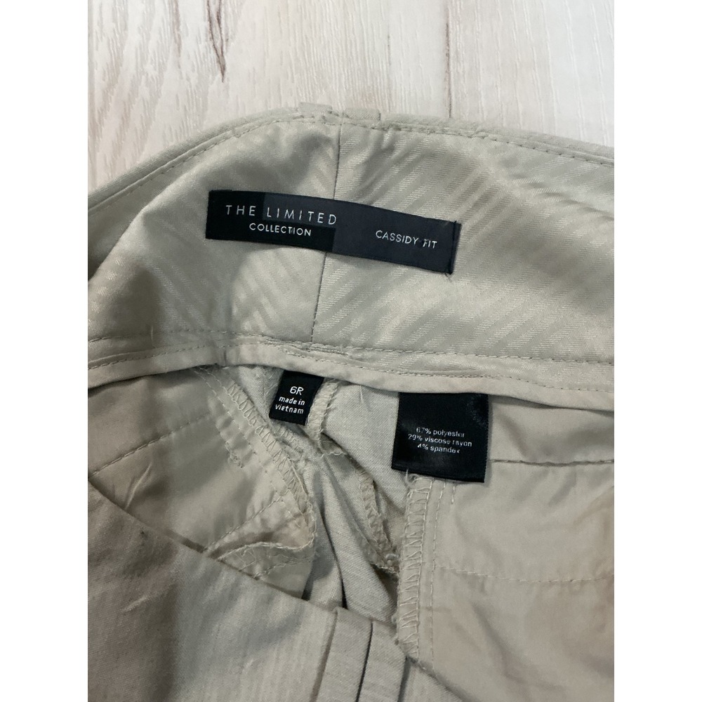 The Limited Collection Cassidy Fit Khaki Tan Straight Leg Dress Pants 6R - Picture 4 of 5